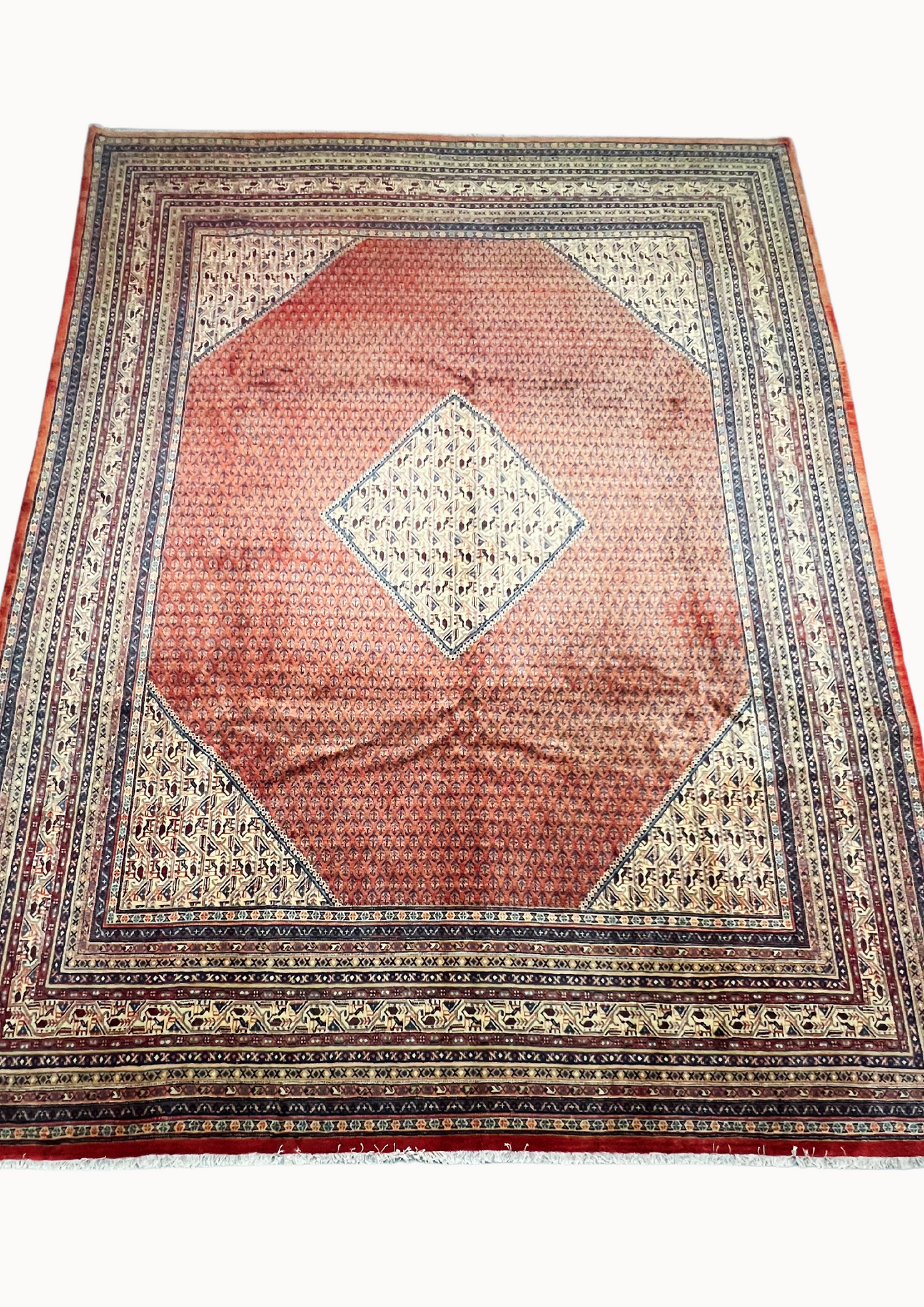 MH3220 Hand-Knotted Sarog Antique Rug