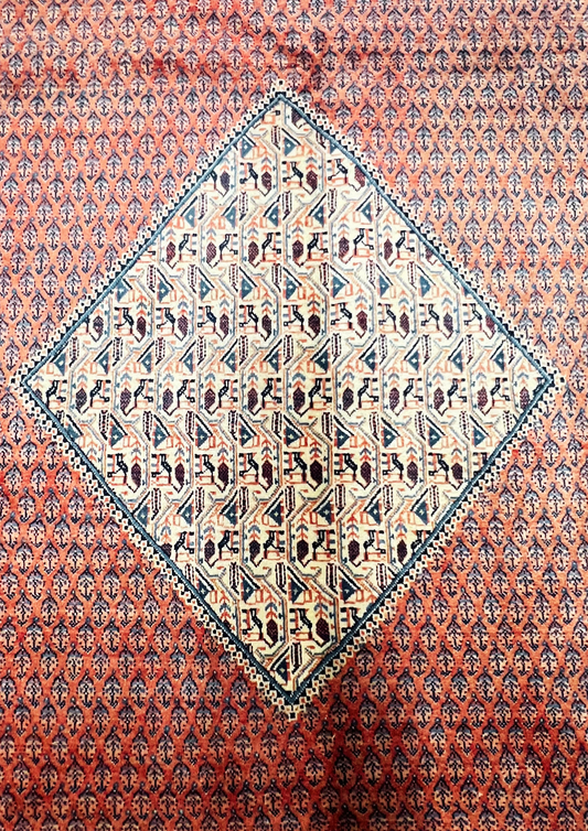 MH3220 Hand-Knotted Sarog Antique Rug