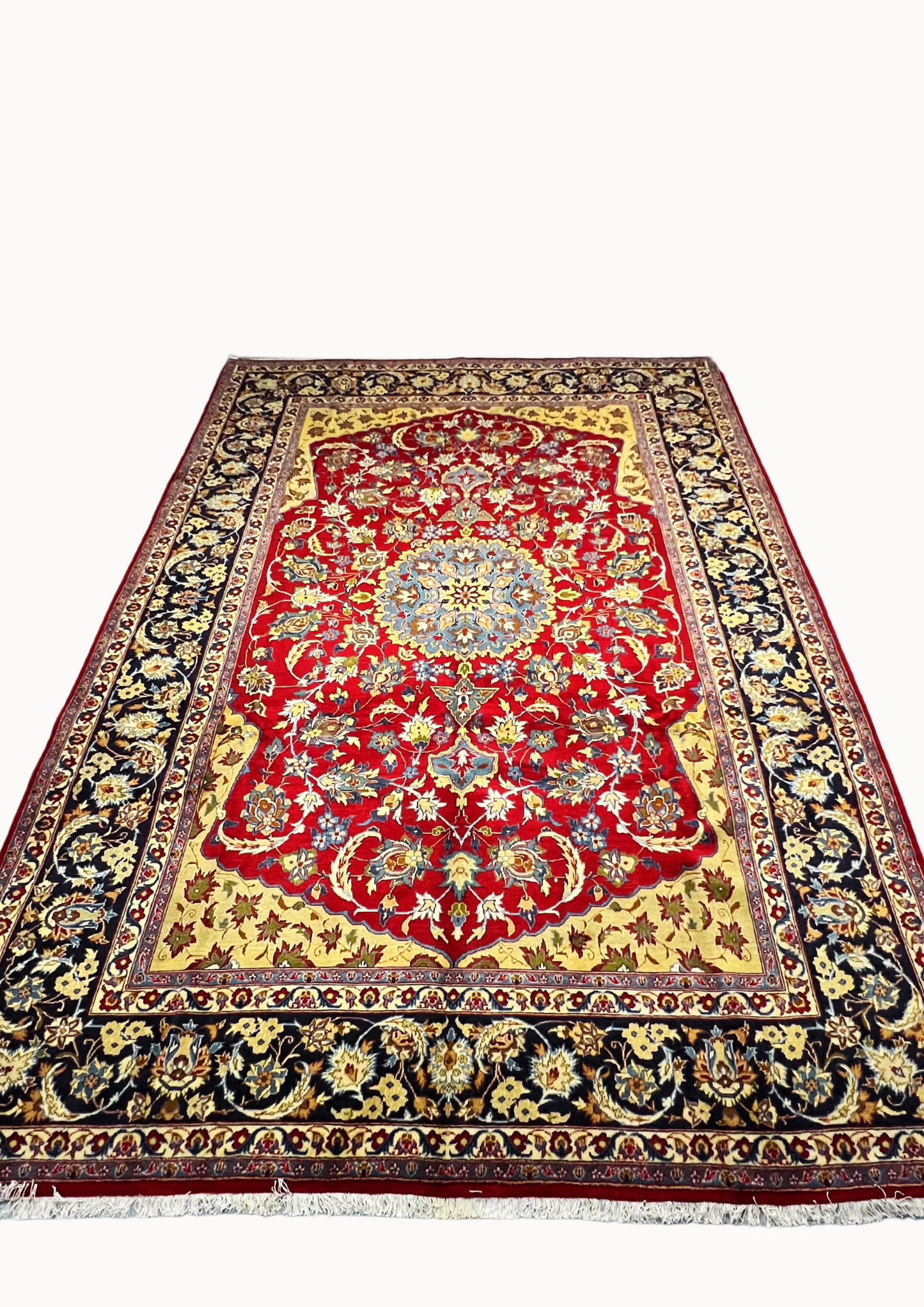 MH0283 Hand-Knotted Isfahan Antique Rug