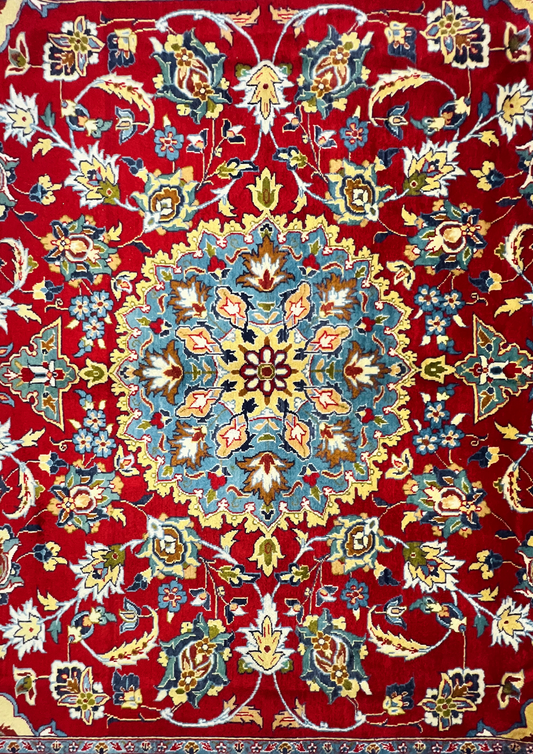 MH0283 Hand-Knotted Isfahan Antique Rug