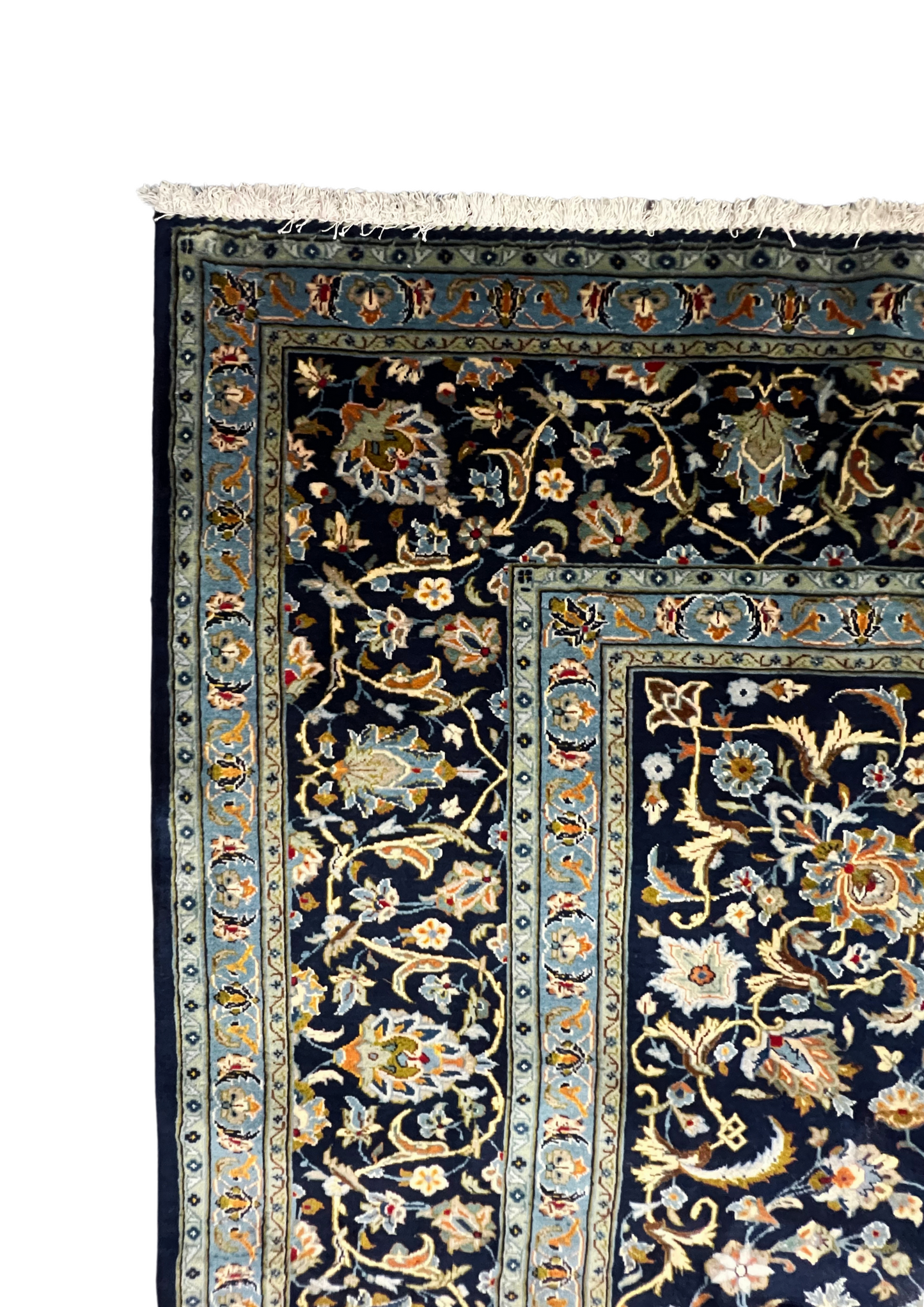 MH0471 Hand-Knotted Kashan Antique Rug