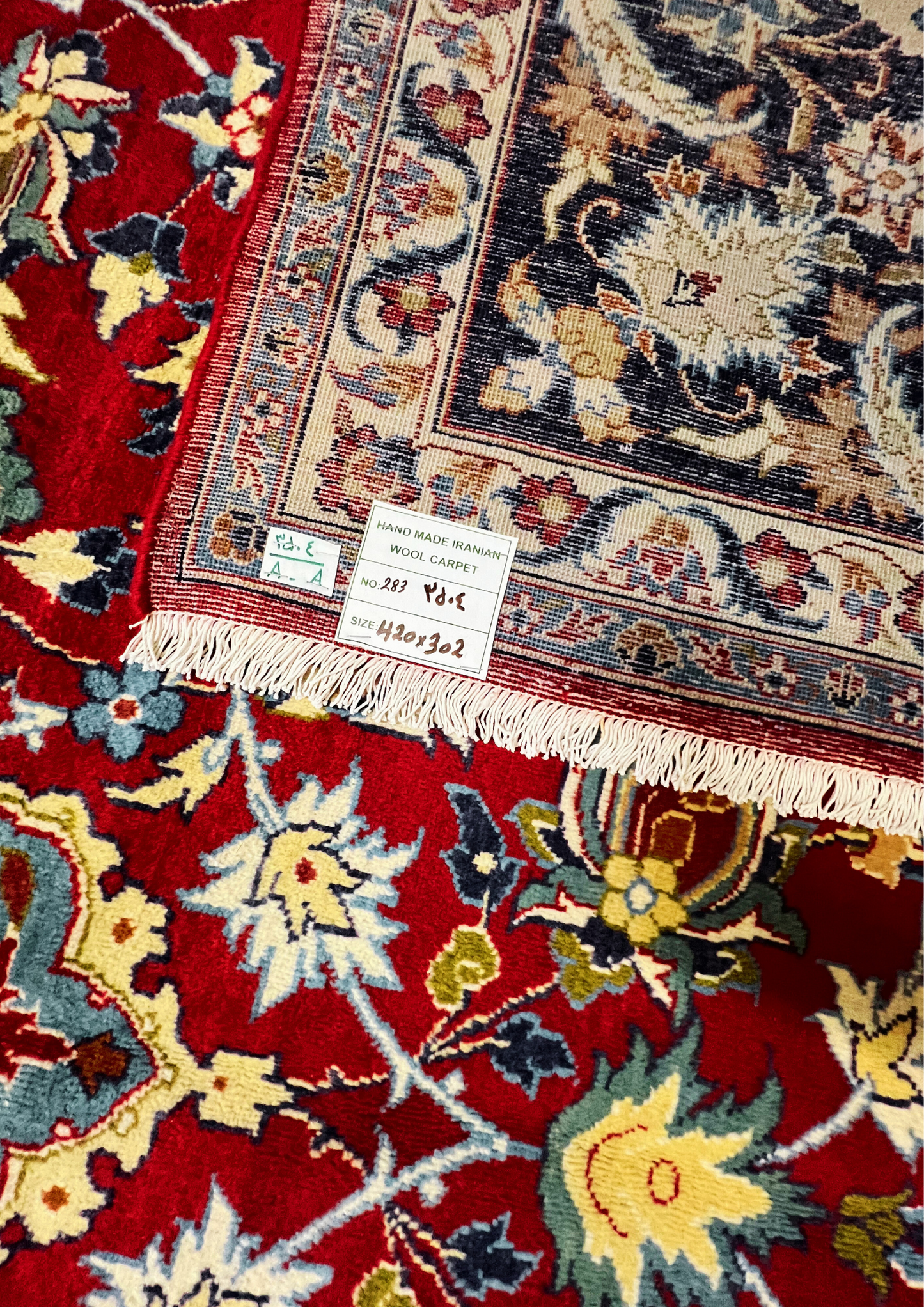 MH0283 Hand-Knotted Isfahan Antique Rug